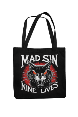MAD SIN Cotton Bag  Nine lives