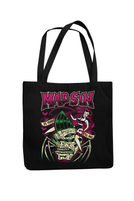 MAD SIN Cotton Bag  Arachniqueen