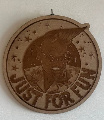 Just for fun – Laser Engraved Wooden Wall Art