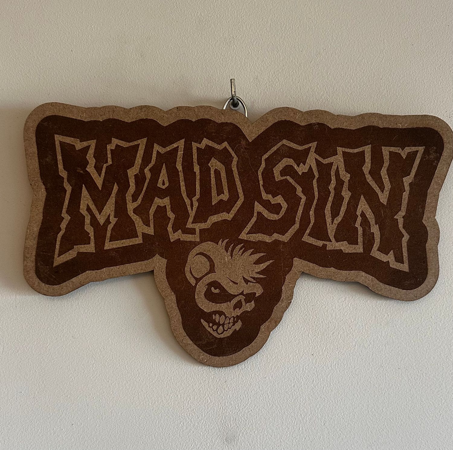 Mad Sin – Laser Engraved Wooden Wall Art