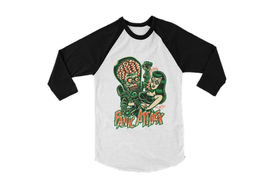 PANIC ATTACK ! BASEBALL LONG SLEEVE By SOL RAC