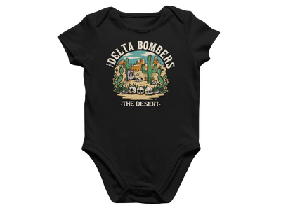 THE DELTA BOMBERS &quot;The desert&quot; BABY ONIESE