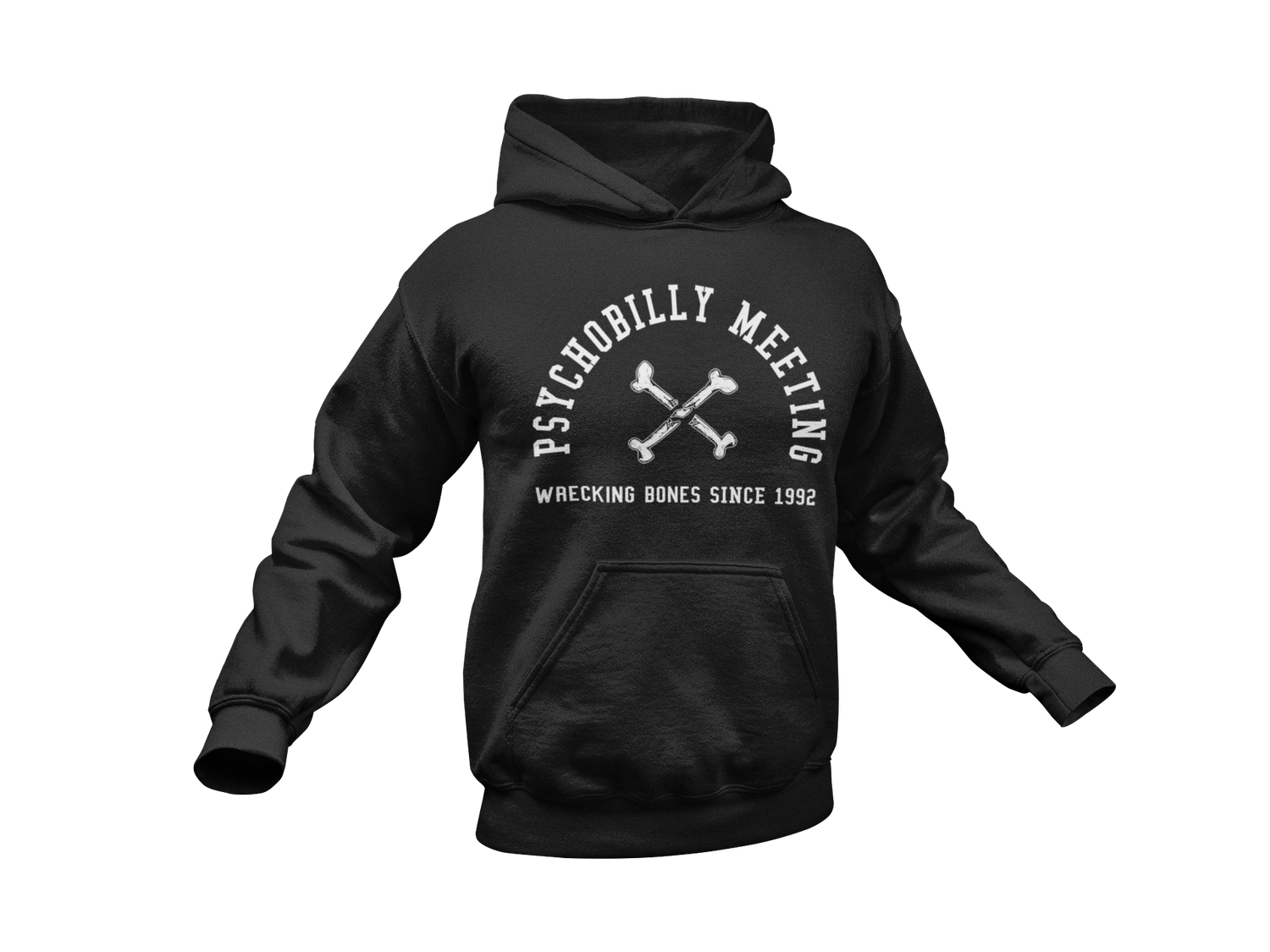 WRECKING BONES HOODIE UNISEX