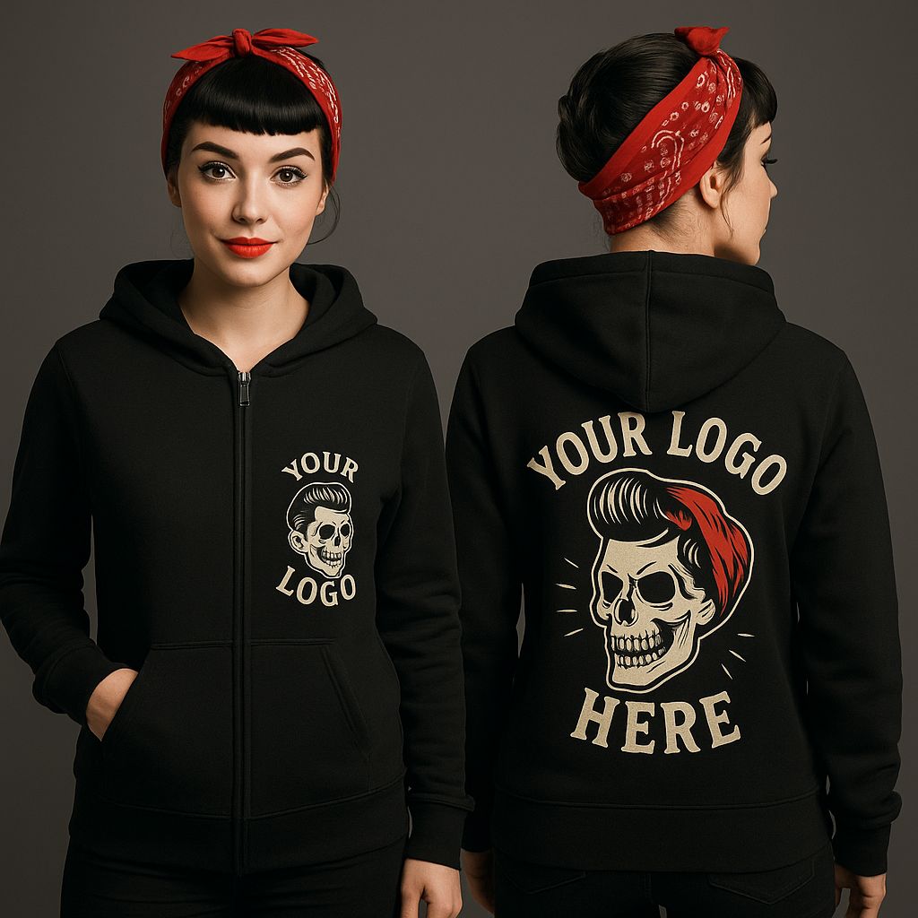 CUSTOM HOODIE ZIP FOR WOMAN
