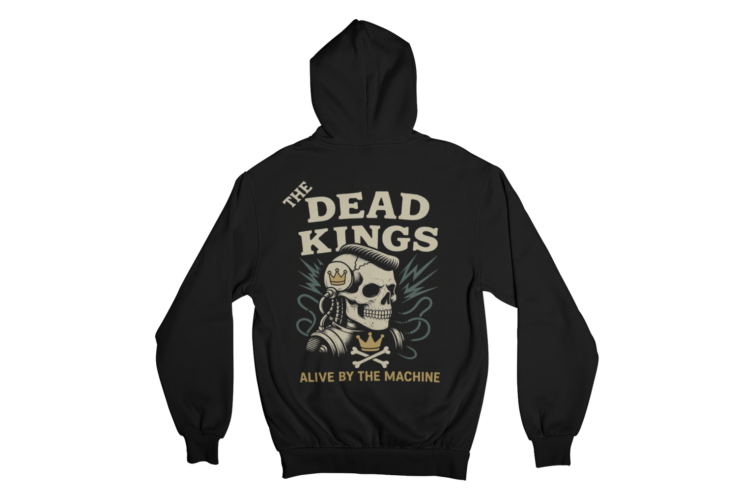 THE DEAD KINGS  &quot;ALIVE BY THE MACHINE&quot; HOODIE ZIP for WOMAN