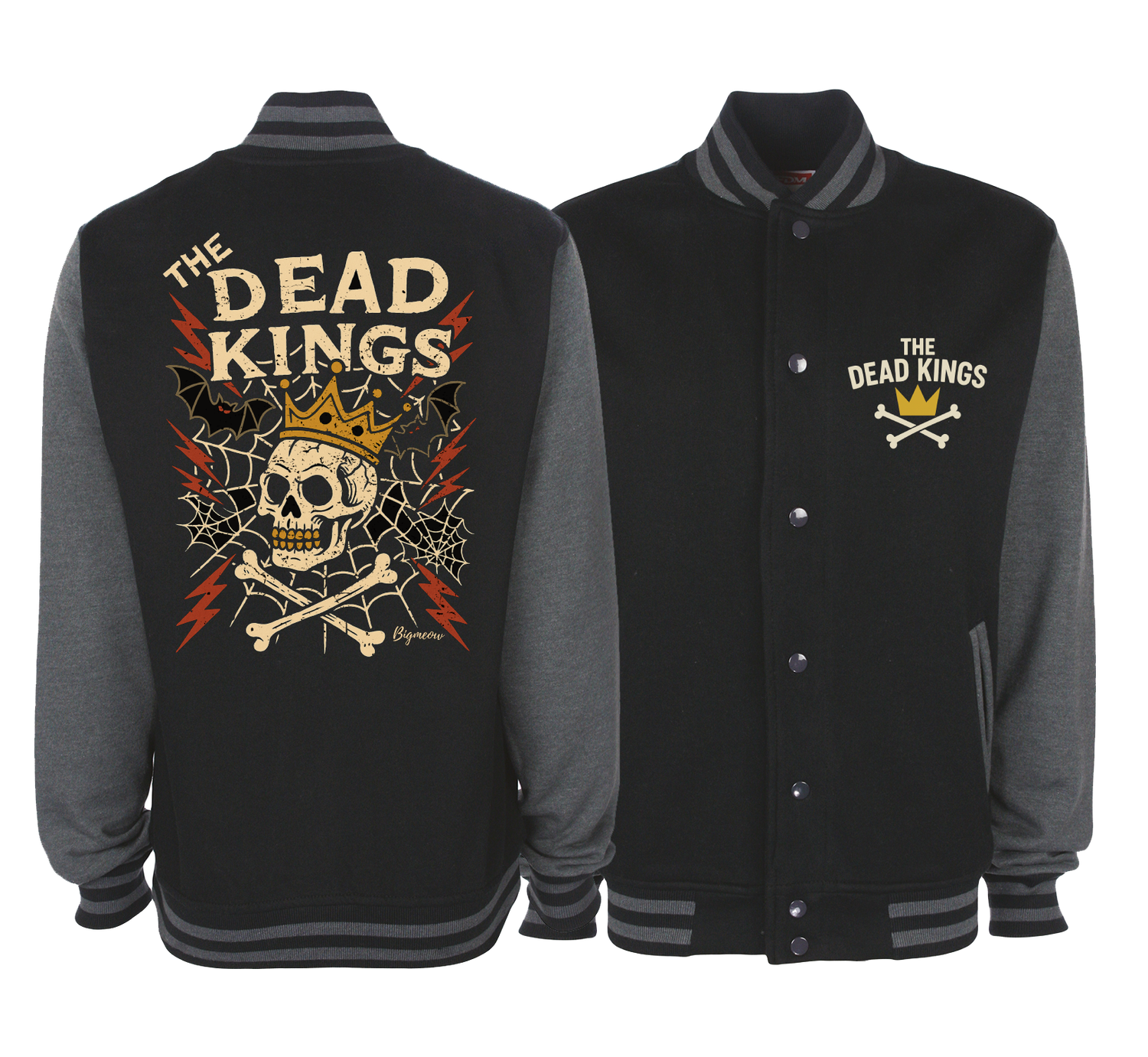THE DEAD KINGS &quot;King for a day&quot; VARSITY JACKET UNISEX