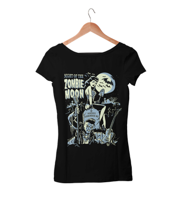 ZOMBIE MOON tshirt for WOMEN by VINCE RAY