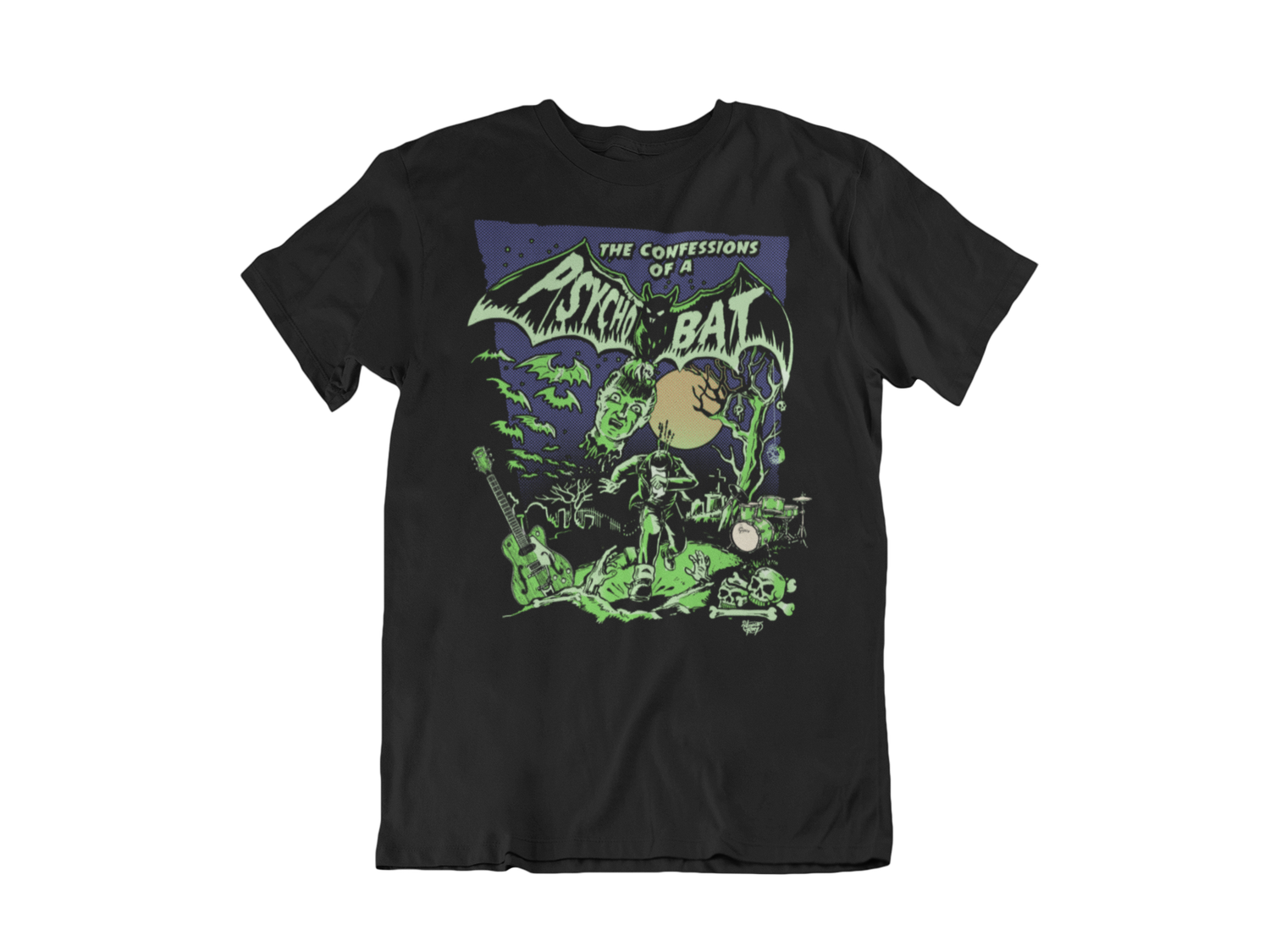 PSYCHO BAT T-SHIRT MAN by VINCE RAY