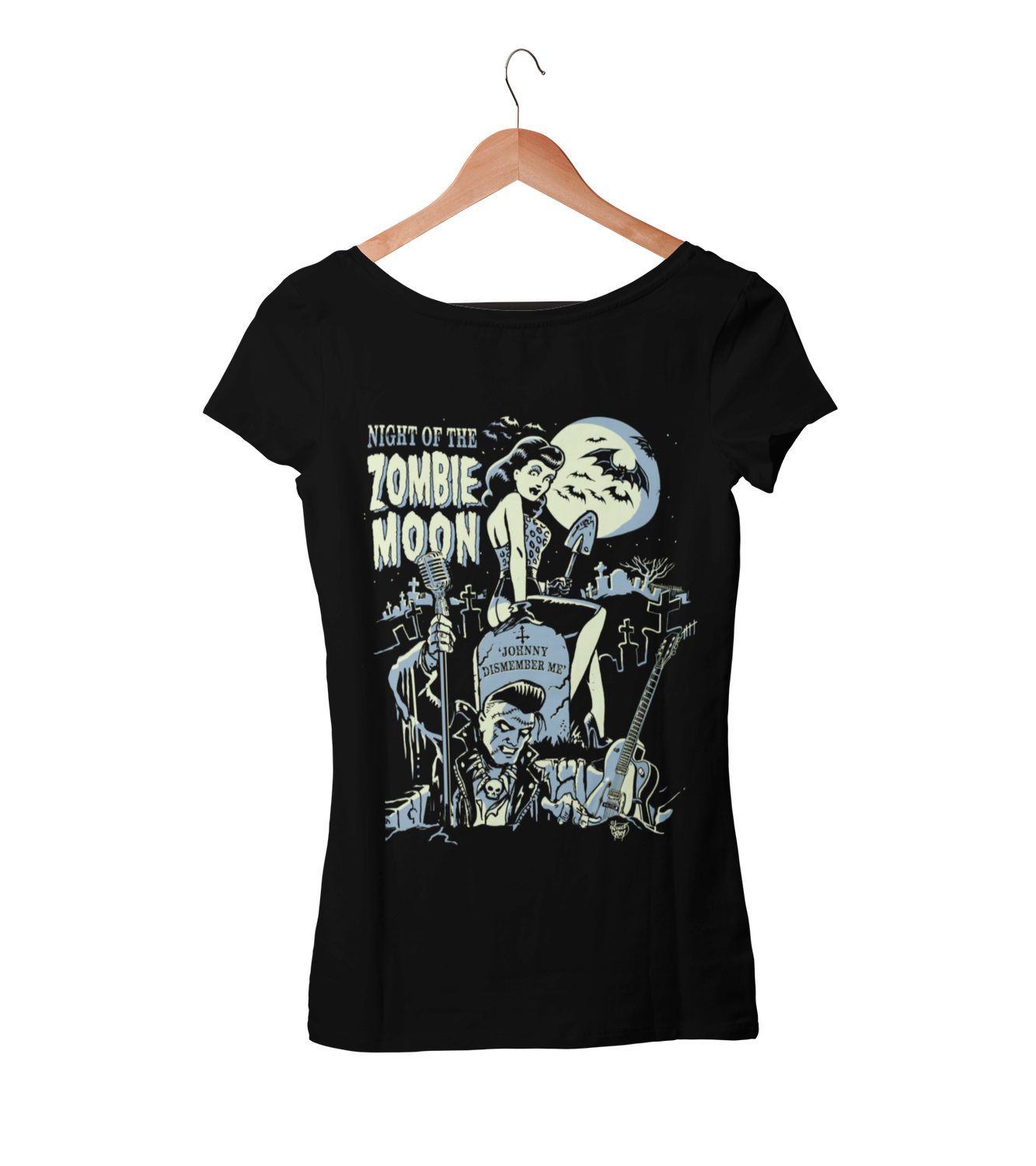 ZOMBIE MOON T-SHIRT WOMAN by VINCE RAY