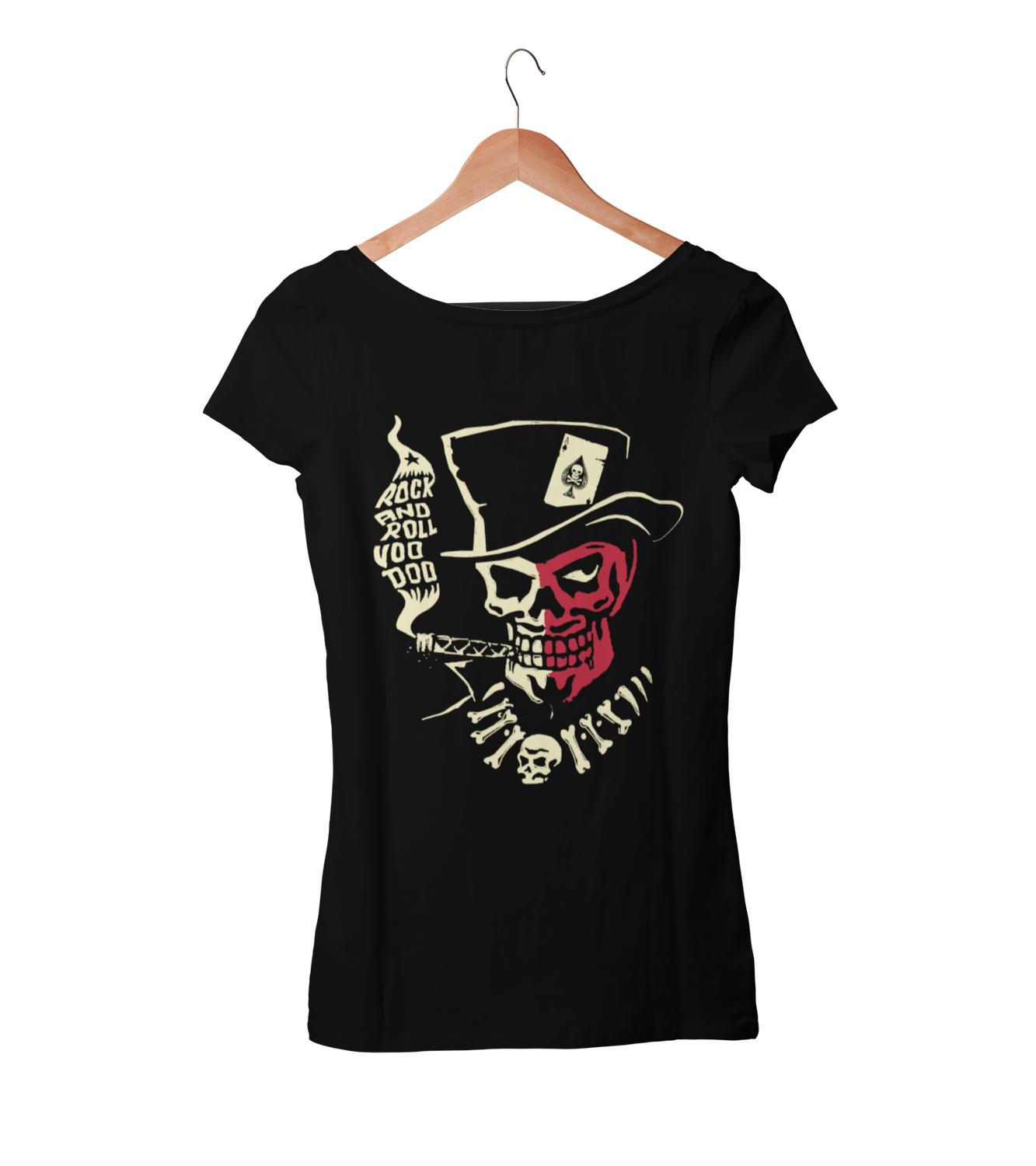 VOODOO SKULL tshirt for WOMEN by VINCE RAY