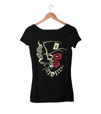 VOODOO SKULL tshirt for WOMEN by VINCE RAY