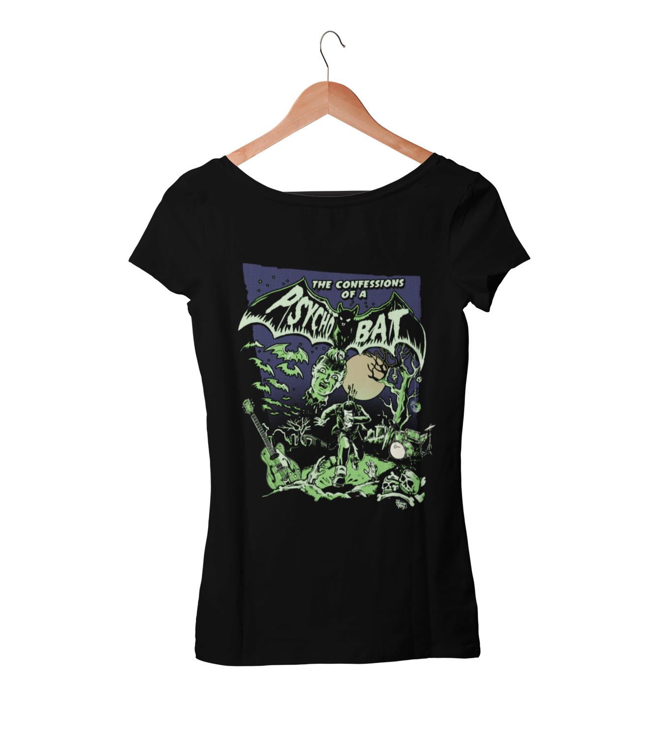 PSYCHO BAT T-SHIRT WOMAN by VINCE RAY