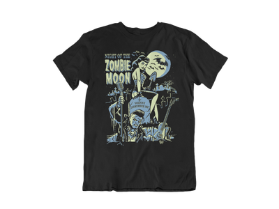 ZOMBIE MOON T-SHIRT MAN by VINCE RAY