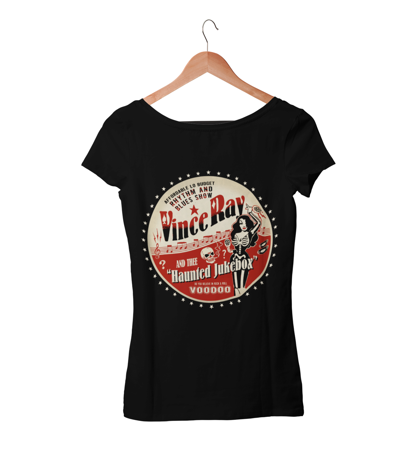 VINCE RAY AND THE HAUNTED JUKEBOX tshirt for WOMEN by VINCE RAY