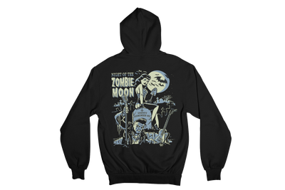 ZOMBIE MOON HOODIE ZIP for MEN by VINCE RAY