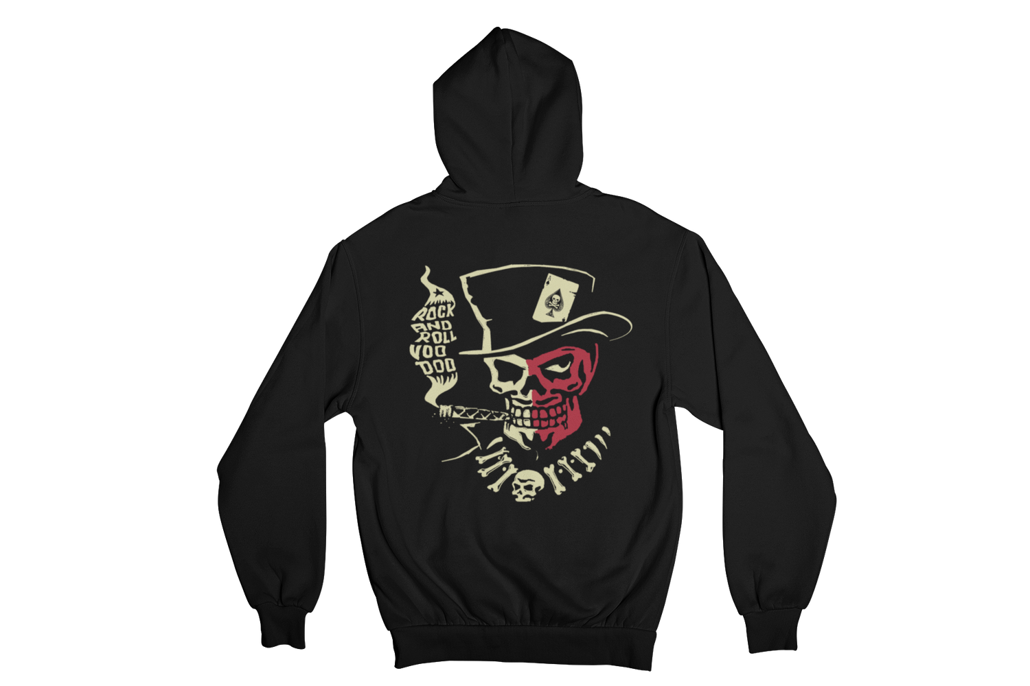 VOODOO SKULL HOODIE ZIP for WOMEN by VINCE RAY