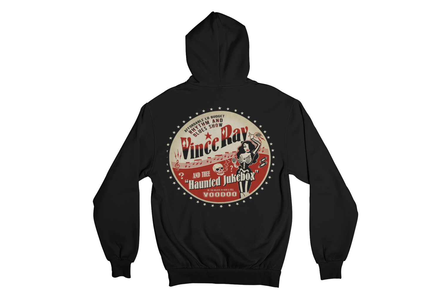 VINCE RAY AND THE HAUNTED JUKEBOX HOODIE ZIP for WOMEN by VINCE RAY