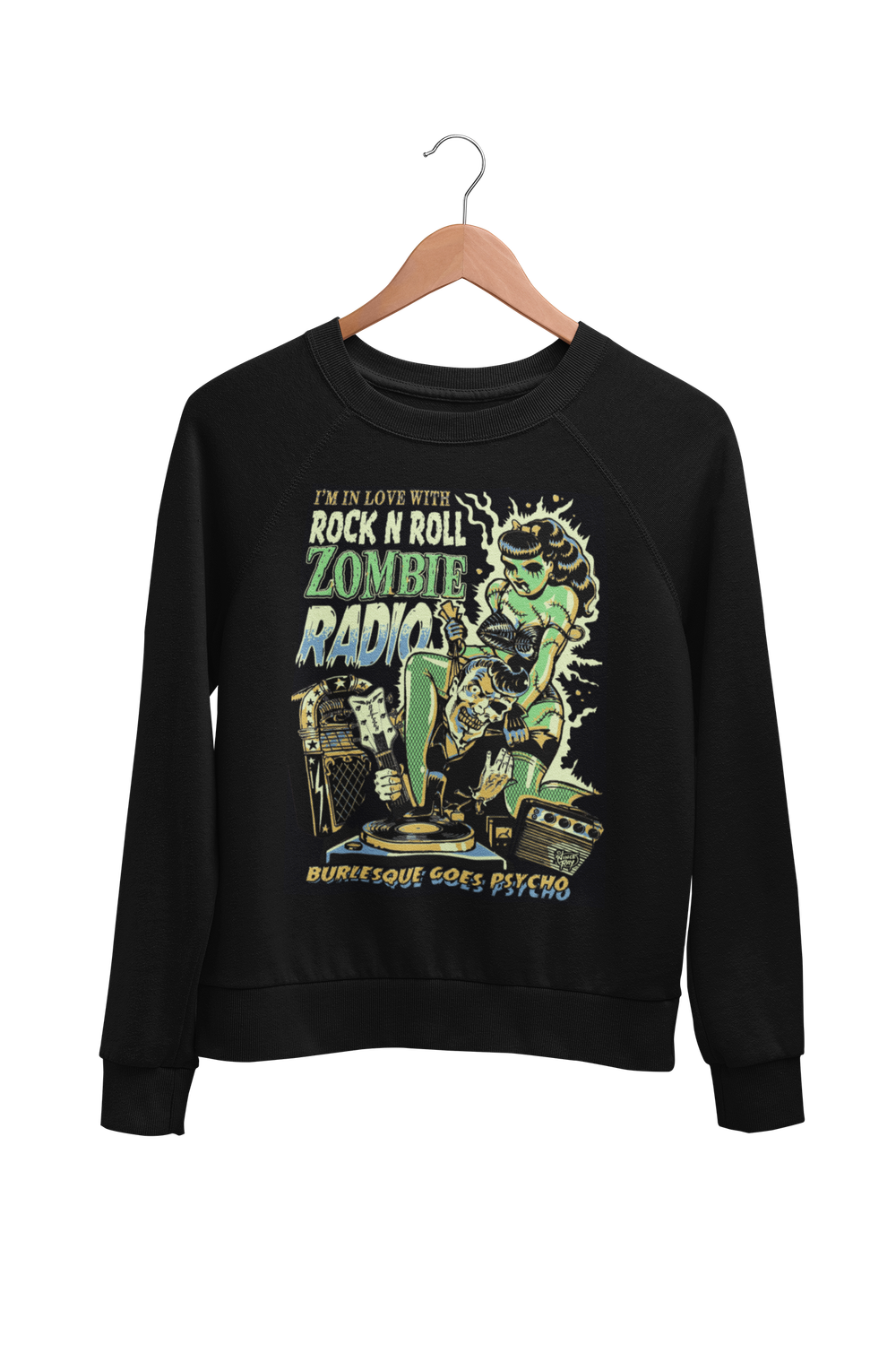 ZOMBIE RADIO SWEATSHIRT UNISEX by VINCE RAY