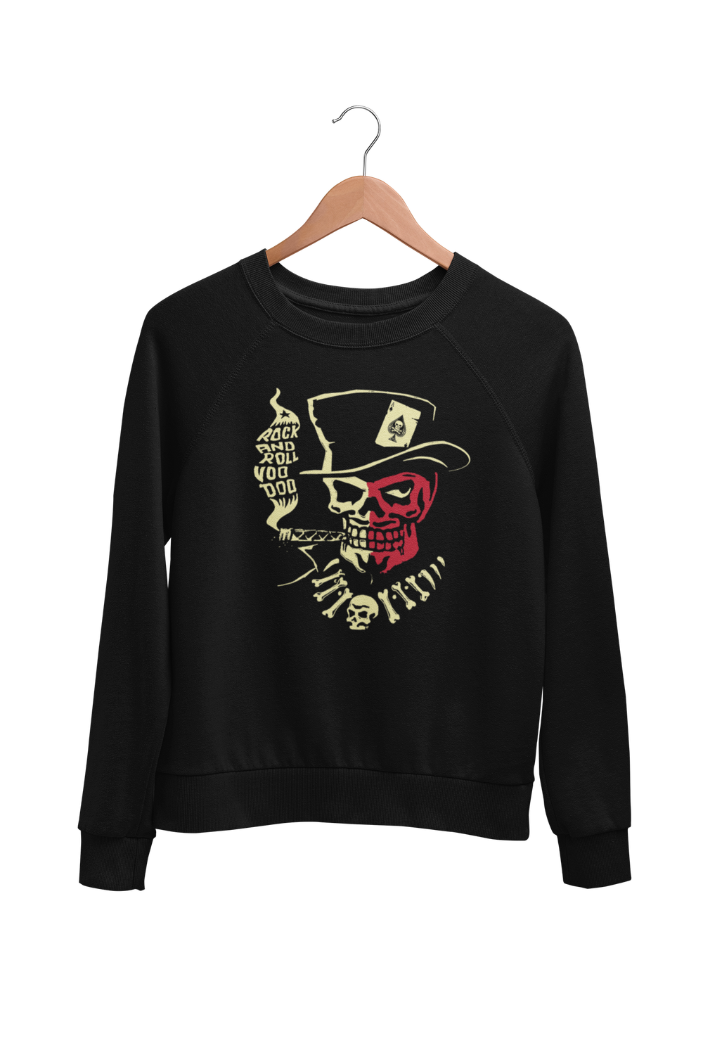 VOODOO SKULL SWEATSHIRT UNISEX by VINCE RAY