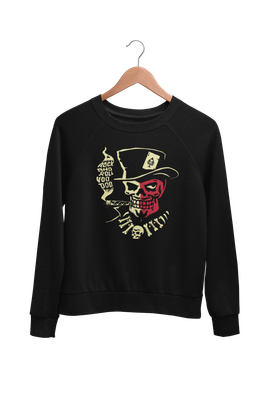 VOODOO SKULL SWEATSHIRT UNISEX by VINCE RAY