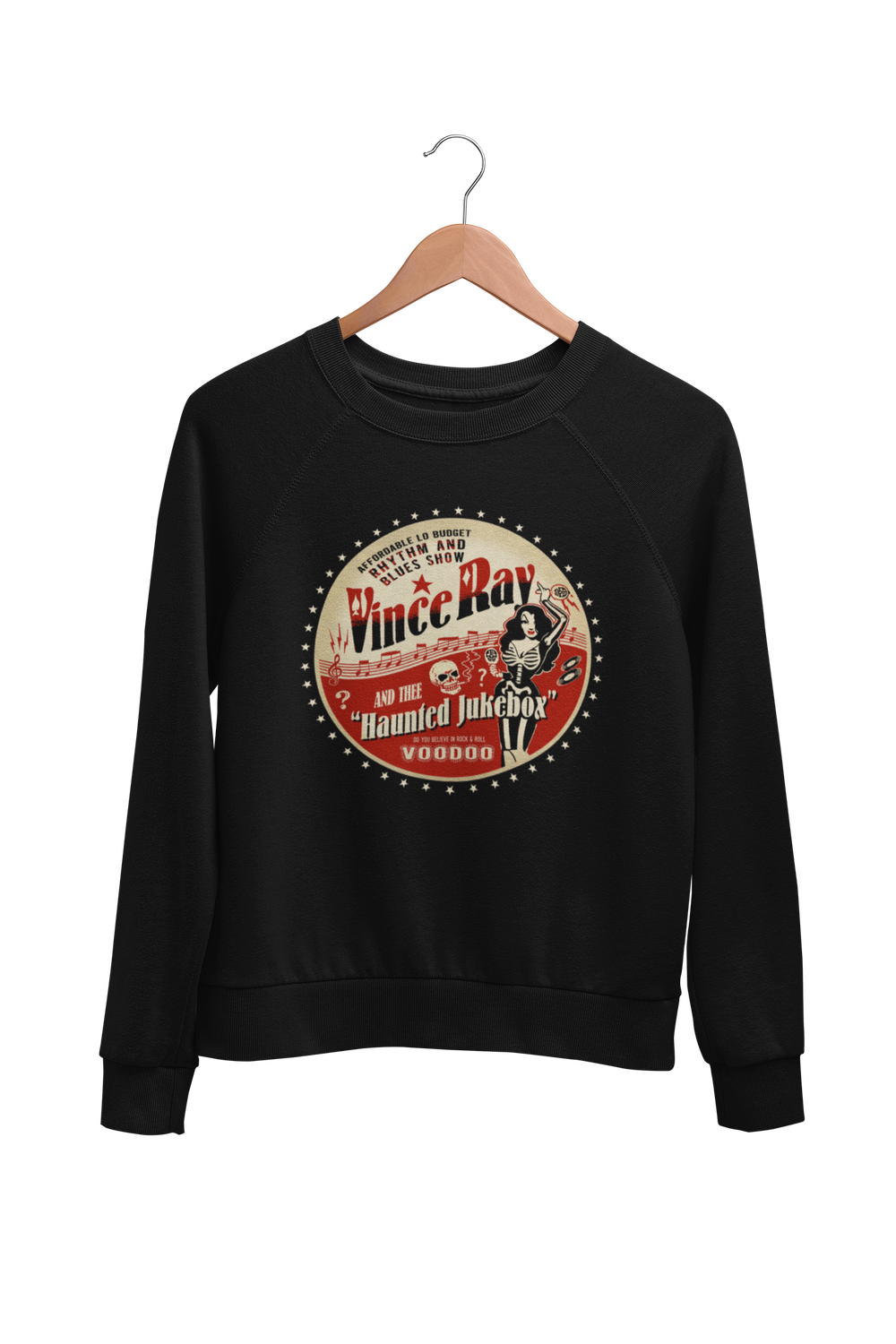 VINCE RAY AND THE HAUNTED JUKEBOX SWEATSHIRT UNISEX by VINCE RAY