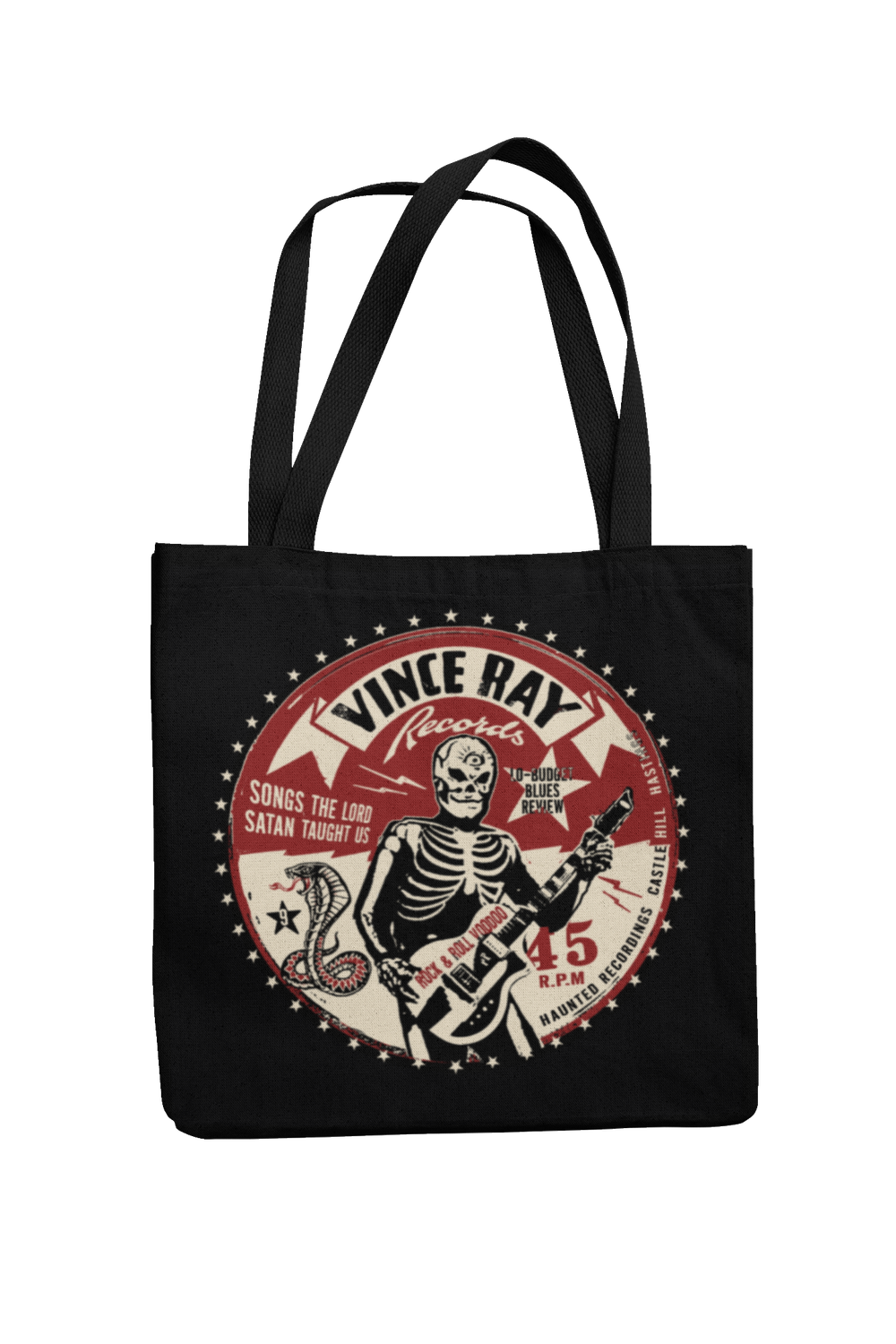 Tote bag Vince ray records design by VINCE RAY