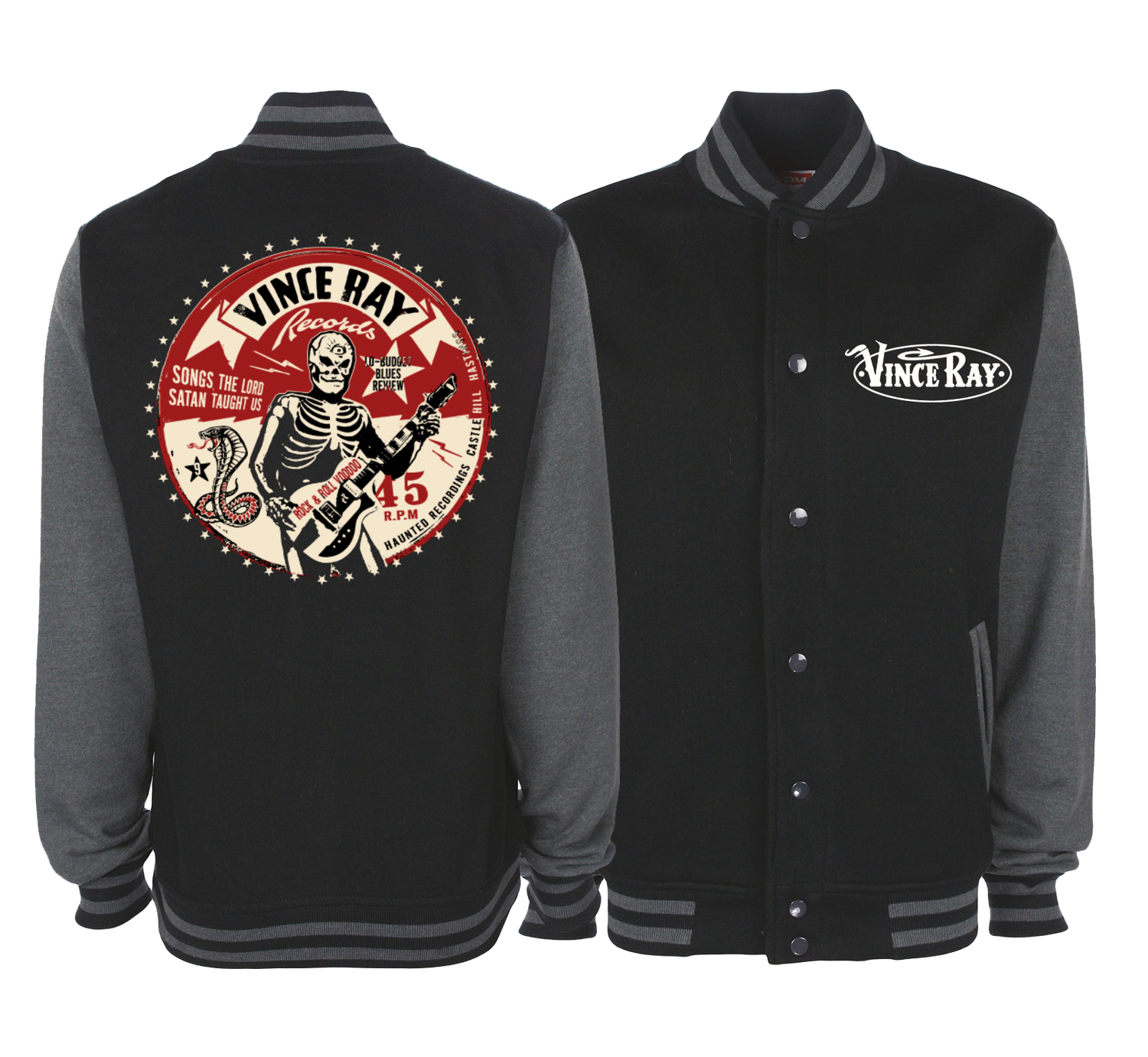 VINCE RAY RECORDS VARSITY JACKET Unisex by VINCE RAY