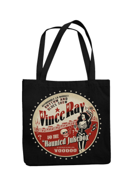 Tote bag Vince ray and the haunted jukebox design by VINCE RAY