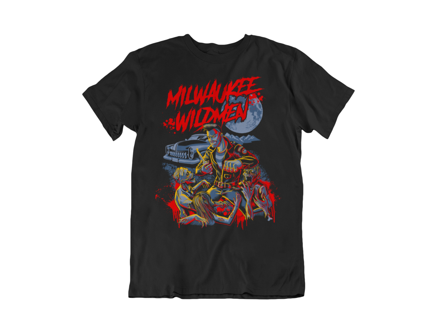 MILWAUKEE WILDMEN T-SHIRT &quot;Bloodmoon Zombie&quot; for MEN