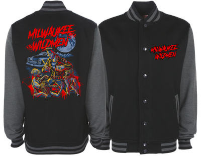 MILWAUKEE WILDMEN &quot;Bloodmoon Zombie&quot; VARSITY JACKET UNISEX