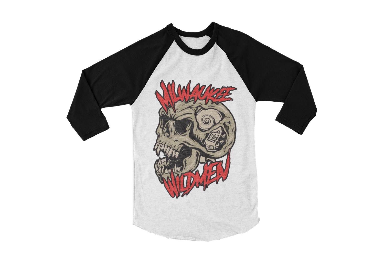 MILWAUKEE WILDMEN &quot;The head&quot; BASEBALL LONG SLEEVE  UNISEX