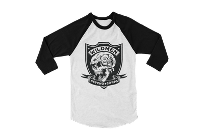 MILWAUKEE WILDMEN &quot;Psychocorps&quot; BASEBALL LONG SLEEVE  UNISEX
