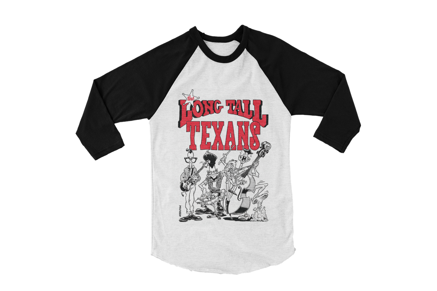 LONG TALL TEXANS &quot;Original Texan Trouble&quot; BASEBALL LONG SLEEVE By SOL RAC UNISEX