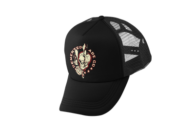 DEMENTED ARE GO "Stiletto skull" TRUCKER CAP