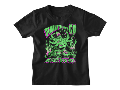 DEMENTED ARE GO "Destruction Boy" T-SHIRT KIDS