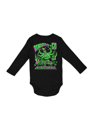 DEMENTED ARE GO "Destruction Boy" BABY ONIESE