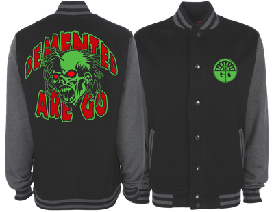 DEMENTED ARE GO "Acid Head" VARSITY JACKET UNISEX