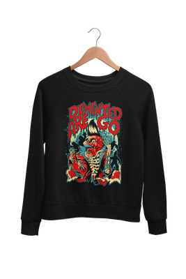 DEMENTED ARE GO "Psycho Skull" SWEATSHIRT