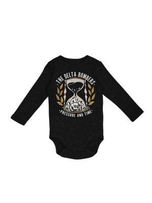 THE DELTA BOMBERS "Pressure and time" BABY ONIESE