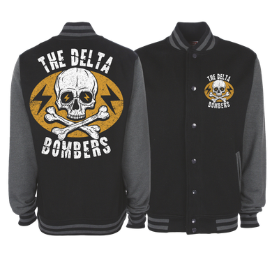 THE DELTA BOMBERS "Orange Wolf" VARSITY JACKET UNISEX