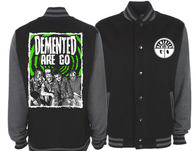 DEMENTED ARE GO "Psychobilly legends" VARSITY JACKET UNISEX