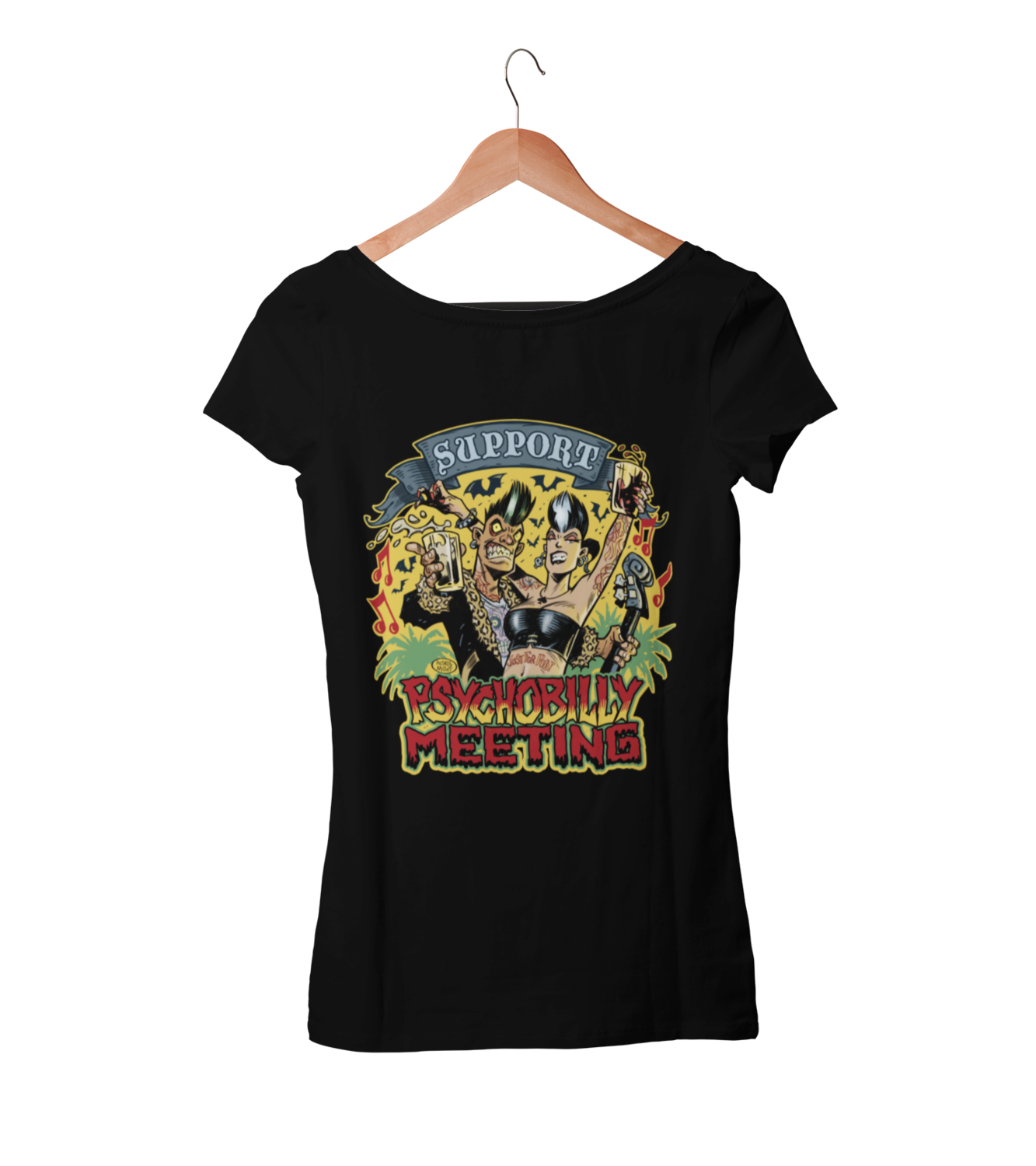 SUPPORT PSYCHOBILLY MEETING 2020 T-SHIRT WOMAN BY PASKAL