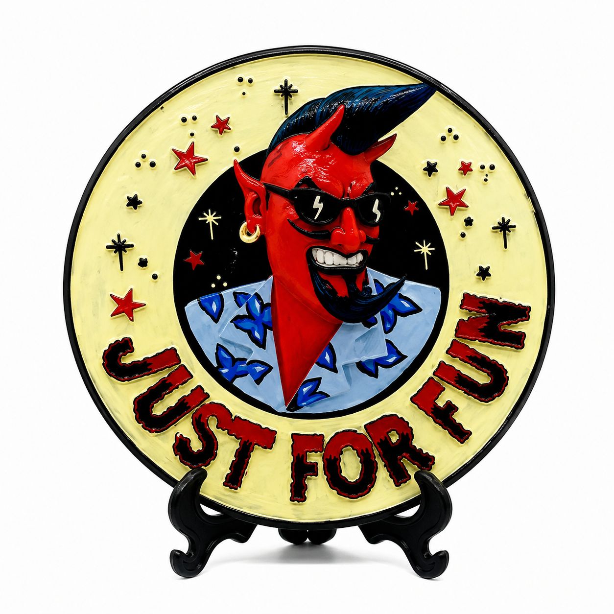 PRE-ORDER | JUST FOR FUN 3D HAND-PAINTED LOGO FIGURE WITH STAND