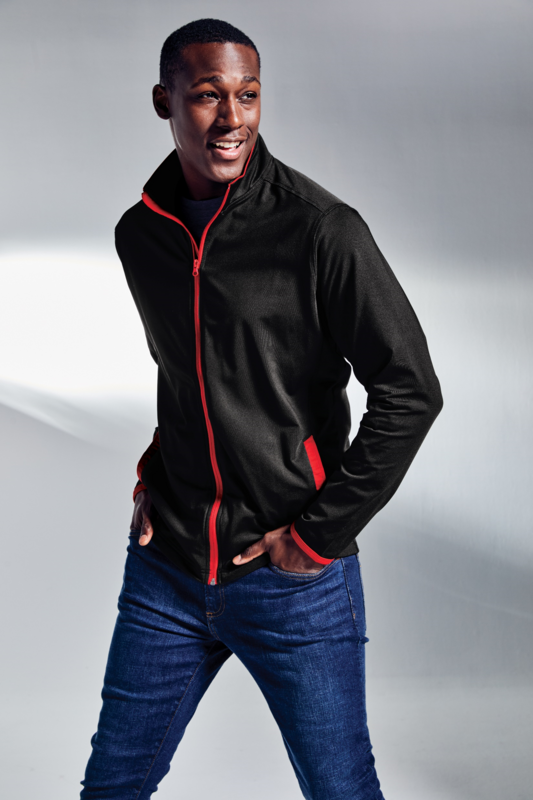 Sport-Tek® Sport-Wick® Stretch Contrast Full-Zip Jacket
