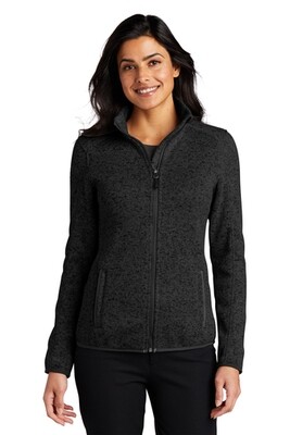 Port Authority® Ladies Sweater Fleece Jacket
