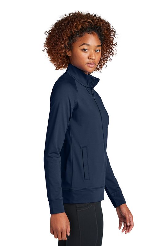 Sport-Tek® Women's Sport-Wick® Stretch Full-Zip Cadet Jacket