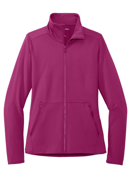 LK595  Port Authority® Women's Accord Stretch Fleece Full-Zip