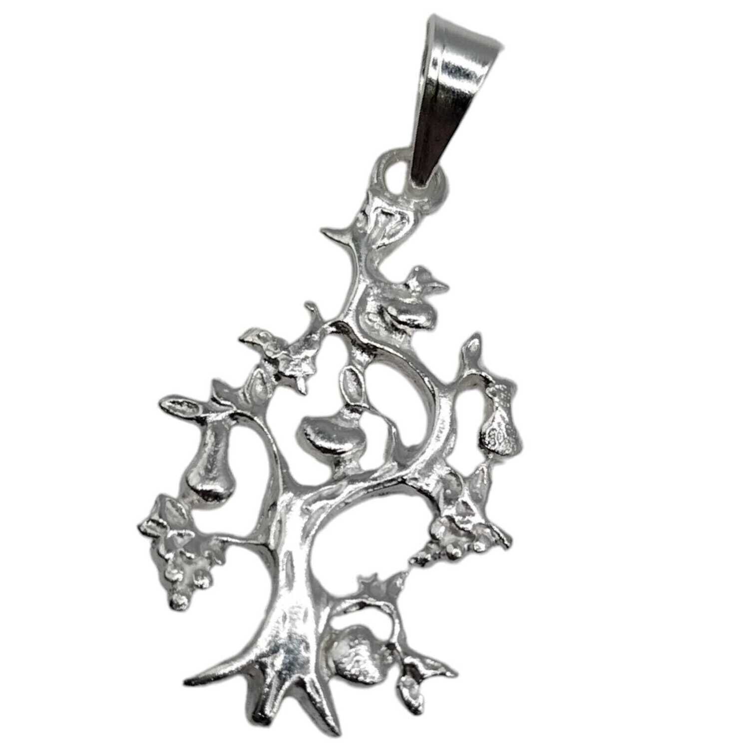 DIJE  ARBOL DE FRUTOS 1.5&quot; PLATA .925