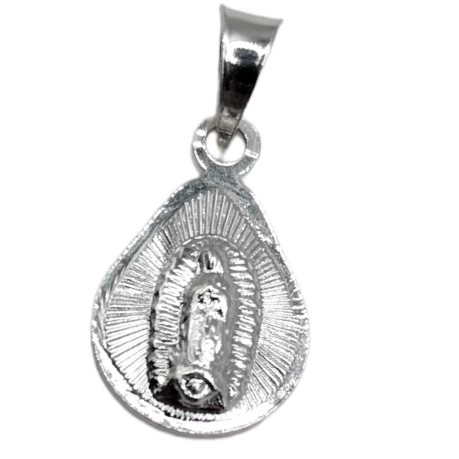 DIJE VIRGEN DE GUADALUPE MINI 2 CM PLATA .925