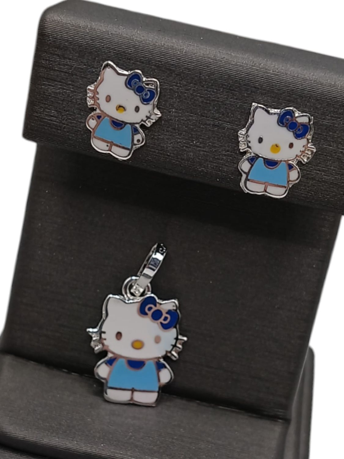 Set Gatita Azul plata .925